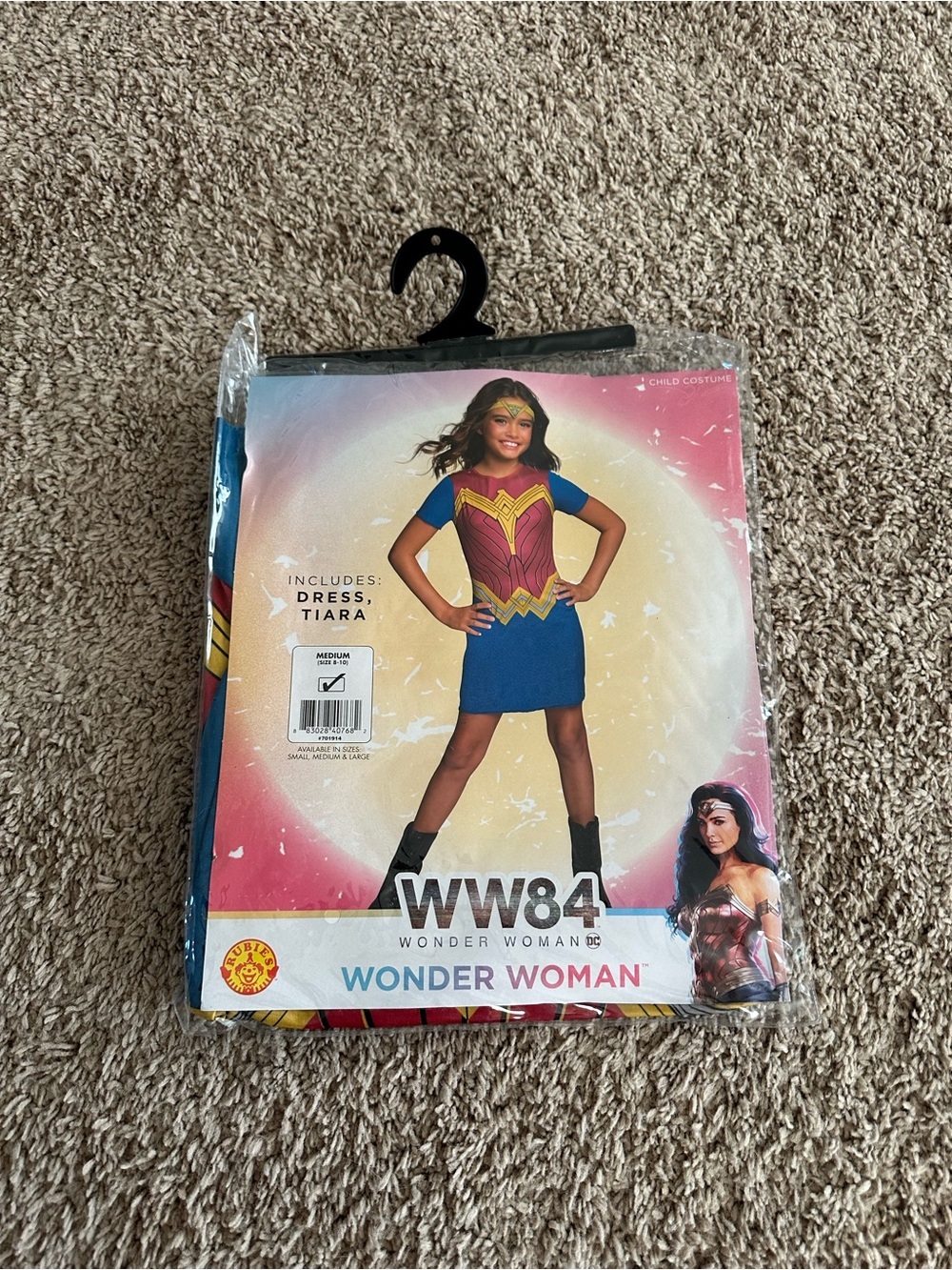 Rubie's DC Comics Wonder Woman Girl's Halloween Costume Size M 8-10